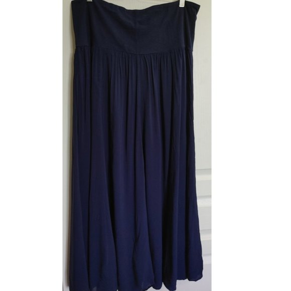 MAMAS&PAPAS LONG FLOWY SKIRT INDIGO COLOR (US 12) - Picture 4 of 5
